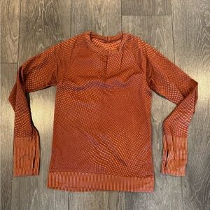 lululemon athletica Women's Rust Long Sleeve Tee